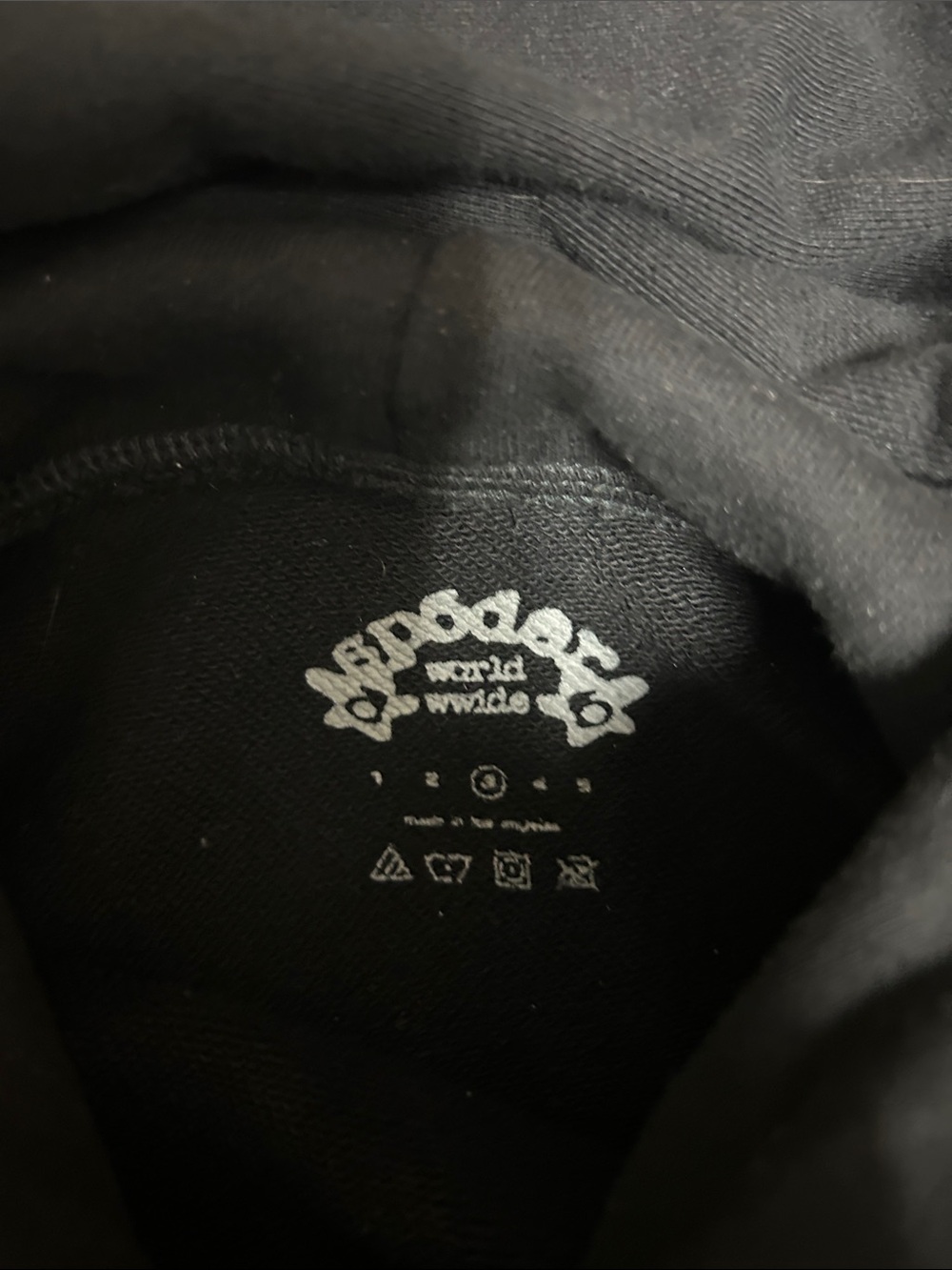 Sp5der I Love Sp5der Black Hoodie - Picture 3 of 6